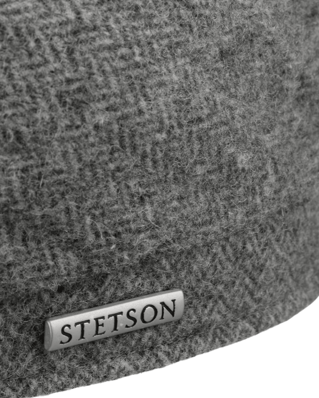 STETSON DICKVALE HERRINGBONE FLAT CAP