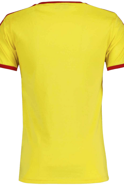 MADCAP Disco Ringer Retro 70s Stripe Tee in Yellow