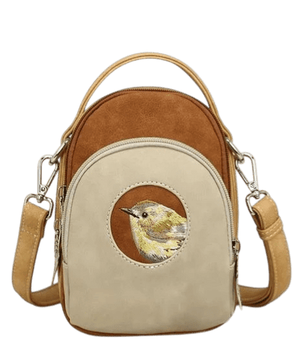 Bolso de mano/bandolera Ditty de Hi-Di-Hi, beige-coñac-melocotón