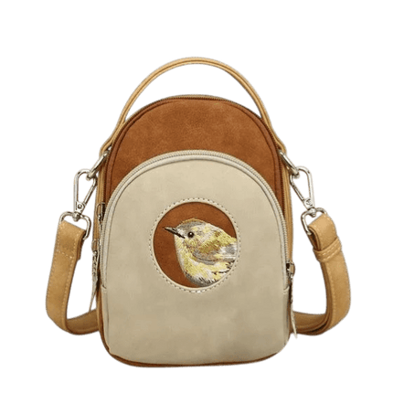 Hi-DI-HI Ditty Hand-/schoudertas/crossbody Beige-Cognac-Peach