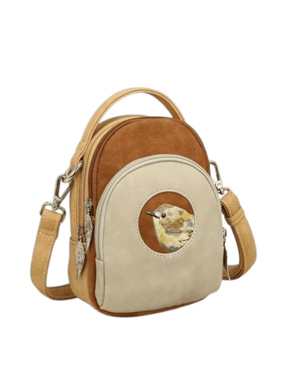 Hi-DI-HI Ditty Hand-/axelväska/crossbody Beige-Kognac-Persika