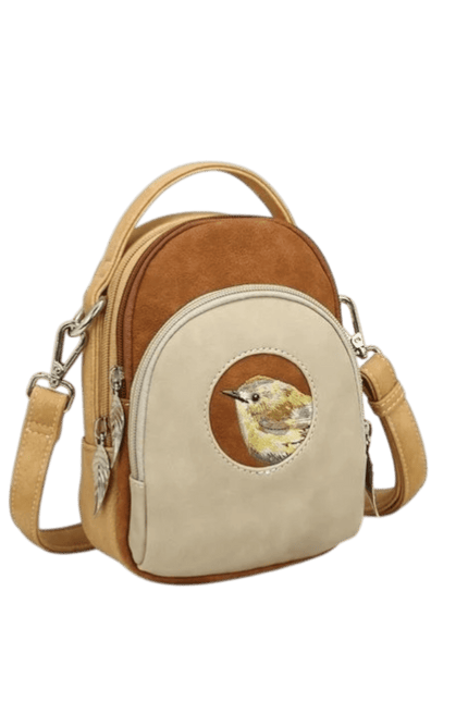 Hi-DI-HI Ditty Hand-/schoudertas/crossbody Beige-Cognac-Peach