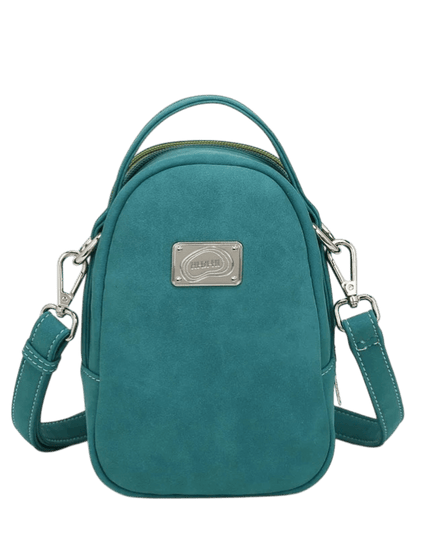 Hi-DI-HI Ditty Hand-/schoudertas/crossbody L. Blue/Green/Petrol Ijsvogel