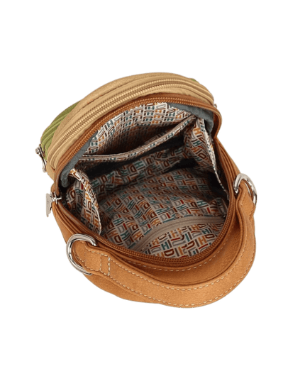 Hi-DI-HI Ditty Sac à main/épaule/crossbody L. vert/Pêche/Orange - Rouge-gorge