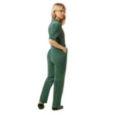 Garbo Zip Jumpsuit Corduroy, matcha green