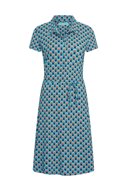 Polo Kleid Tilly Blue Curacao