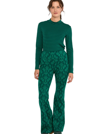 On a Winters Day Flared princess tapestry green