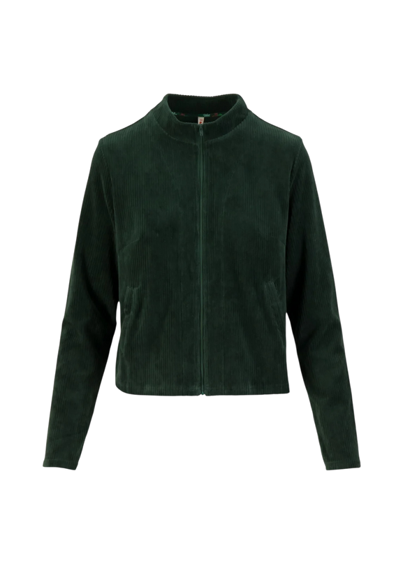 Jolly Zip Up fine needle green