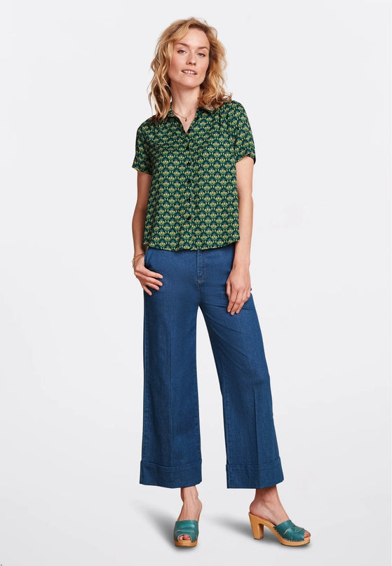 KING LOUIE Maisie Blouse Toulouse Dobby