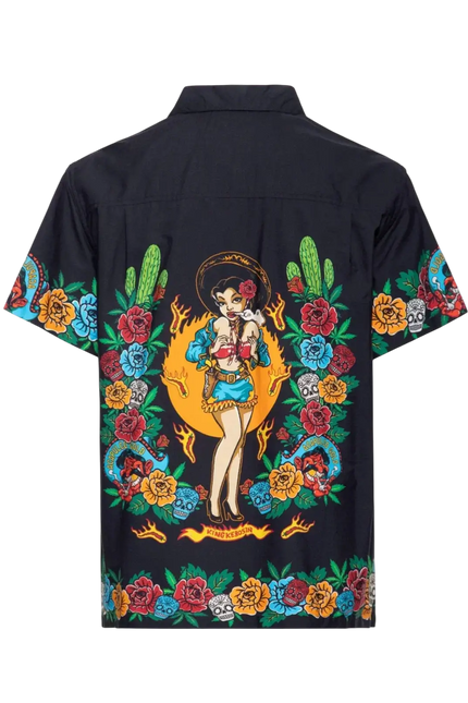 Hawaii Hemd Acapulco Gold zwart