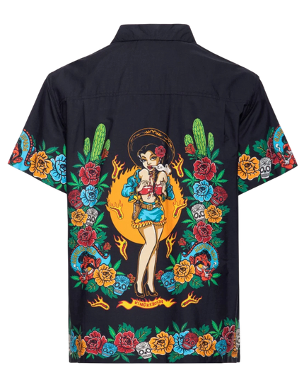Hawaii Hemd Acapulco Gold zwart