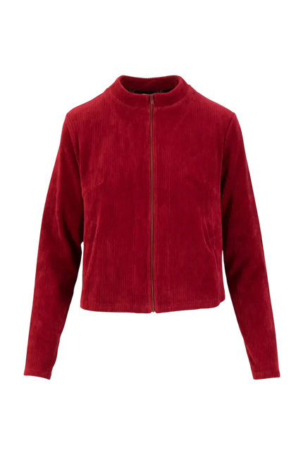 Jolly Zip Up fin nål rød