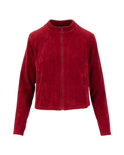 Jolly Zip Up fine needle red