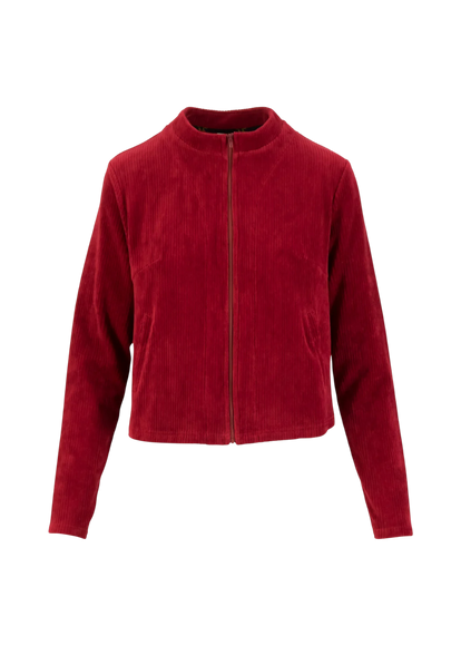 Jolly Zip Up fine needle red
