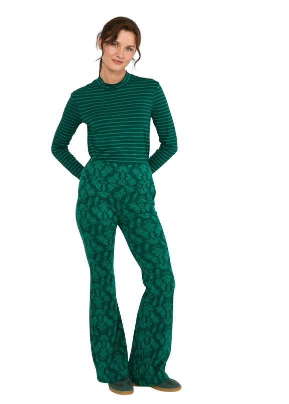 On a Winters Day Flared princess tapestry green