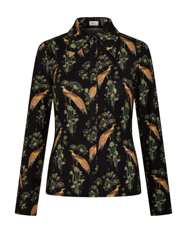 Mimas, black with embrodery