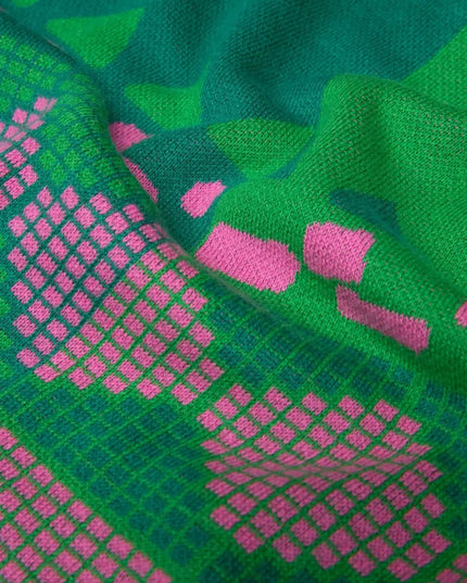 Diamond Loom Egg tjock tröja grön