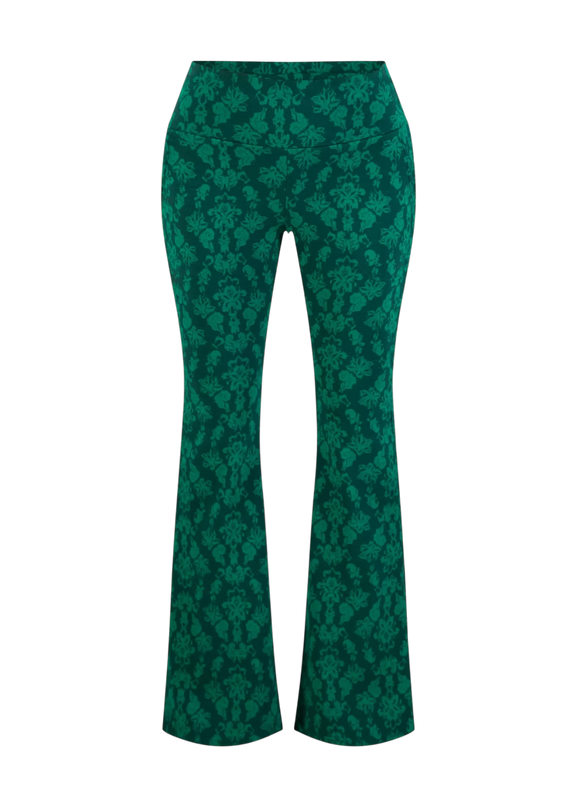 On a Winters Day Flared princess tapestry green