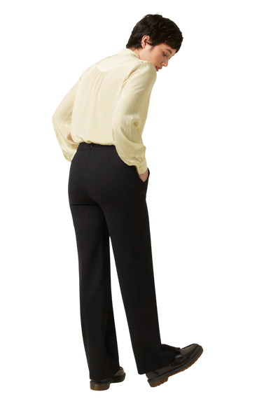 GARBO PINTUCK PANTS UNI RODEO BLACK