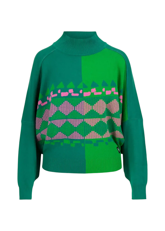 Diamond Loom Ubh pulóver tiubh glas
