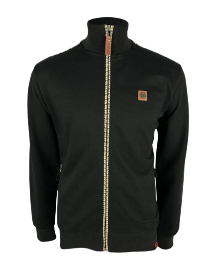 TROJAN HOUNDSTOOTH TRIM TRACK TOP