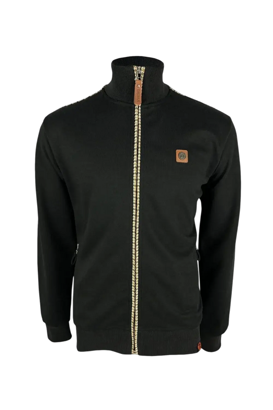 TROJAN HOUNDSTOOTH TRIM TRACK TOP