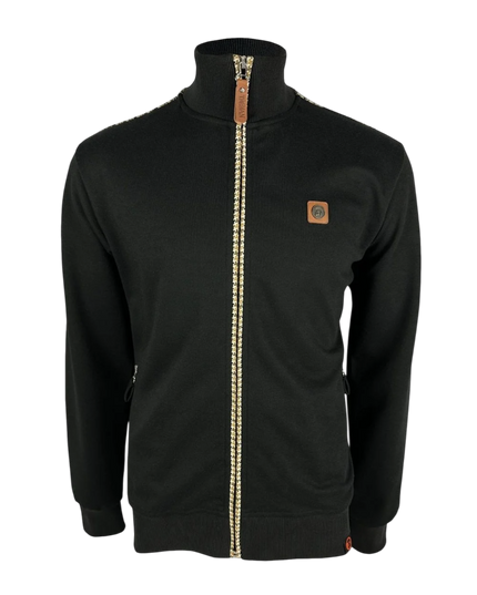 HOUNDSTOOTH TRIM TRACK TOP