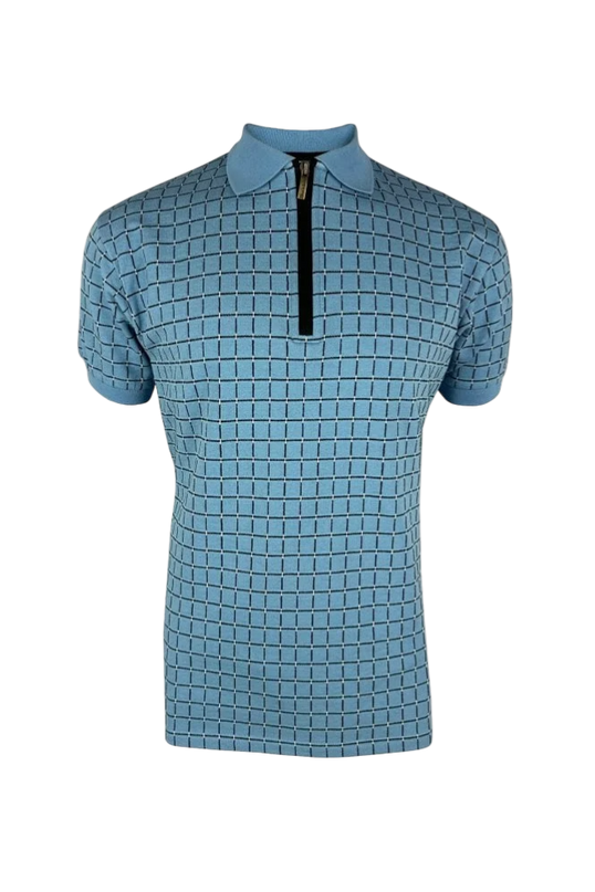 Check Zip Polo