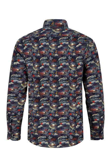 A fish named Fred blouse Fuji Dream, Navy