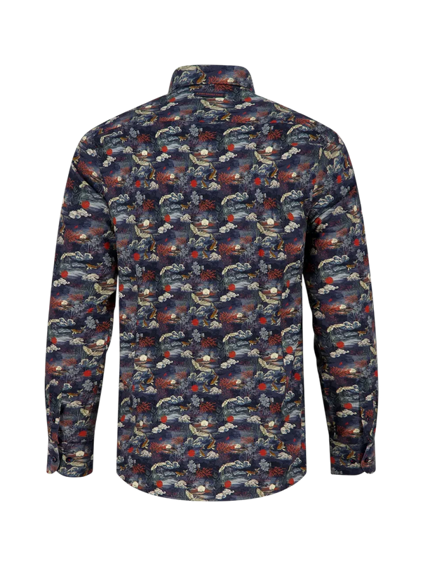 A fish named Fred blouse Fuji Dream, Navy