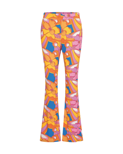 Bakery Ladies Flared Pants", Sweet Magnolia Royal Blue