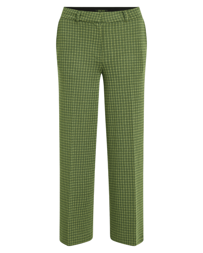 Federica Pants Ivy Check guacemole