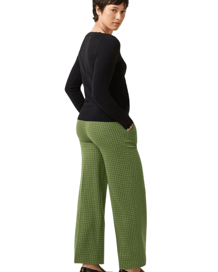 Federica Pants Ivy Check guacemole