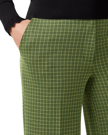 Federica Pants Ivy Check guacemole