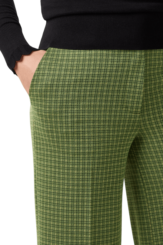 Federica Pants Ivy Check guacemole