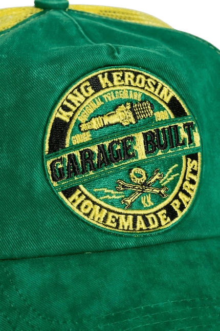Garage Built Grün Gelb