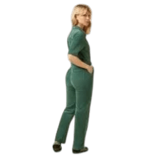 King Louie Garbo Zip Jumpsuit Cord, Matcha Grün