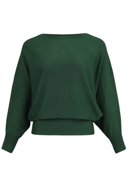 Heart sweatertop Garda, dark green