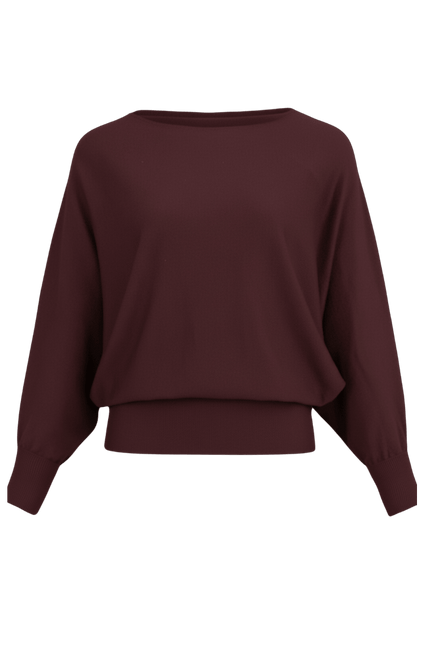 HEART sweaterTOP GARDA, MAROON