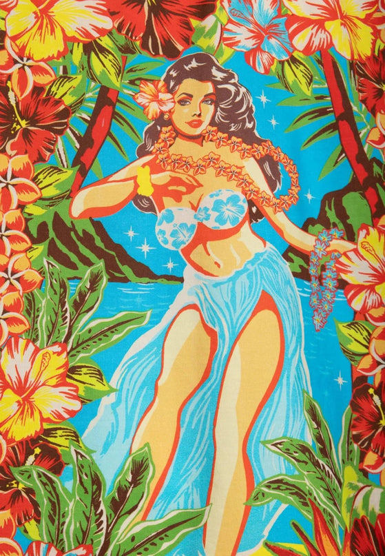 HAWAI BLOUSE, HULA GIRL