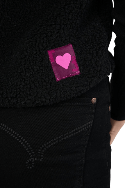 BLUTSGESCHWISTER Heat up Weste, Black Onyx Teddy