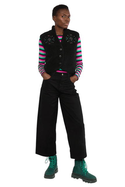 BLUTSGESCHWISTER Heat up Weste, Black Onyx Teddy