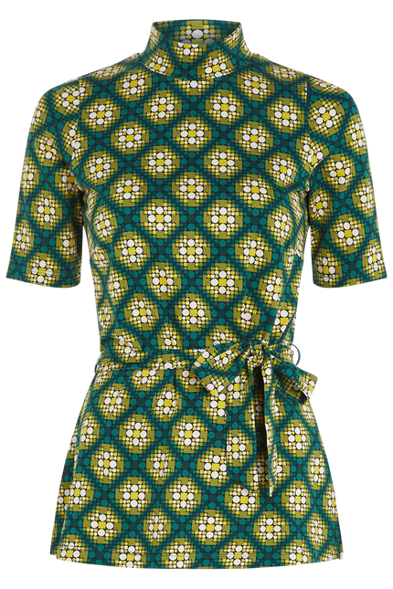 KING LOUIE Heloise Tunic Top Kirby Para Green