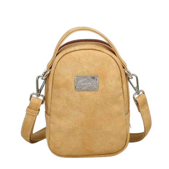 Ditty Hand-/schoudertas/crossbody Beige-Cognac-Peach