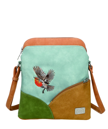 BOLSO HI-DI-HI "WHISTLE", AZUL CLARO/VERDE/NARANJA/PASTEL