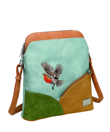 BOLSO HI-DI-HI "WHISTLE", AZUL CLARO/VERDE/NARANJA/PASTEL
