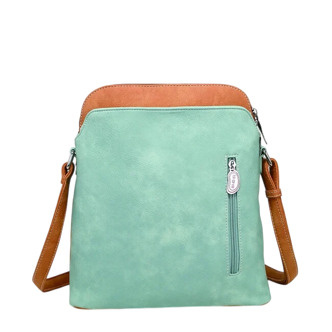 HI-DI-HI TAS "WHISTLE", LICHTBLAUW/ GROEN/ ORANJE/ PASTEL