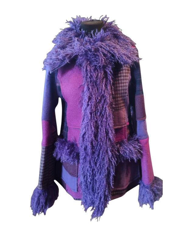 HEART ICELAND WINTERJAS, PURPLE PATCHWORK