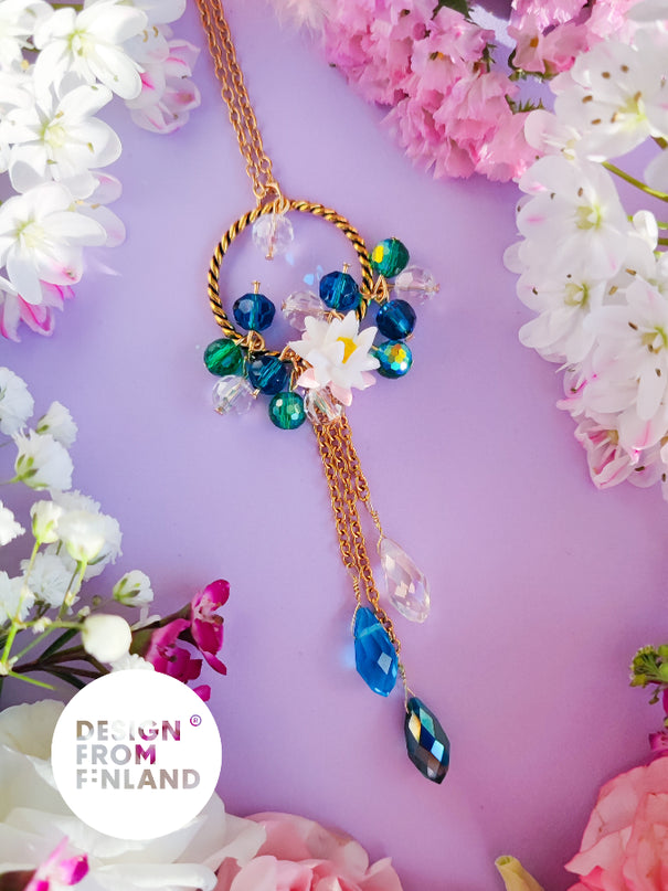DAUGHTER OF THE NORTH WATER LILY KETTING, 18K GOLDPLATED