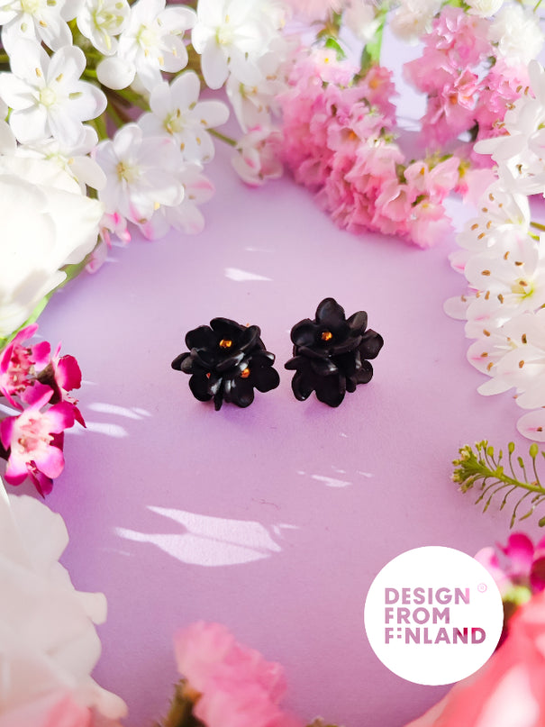 DAUGHTER OF THE NORTH QUEEN OF THE NIGHT STUD EARRINGS -18K GOLD PLATED